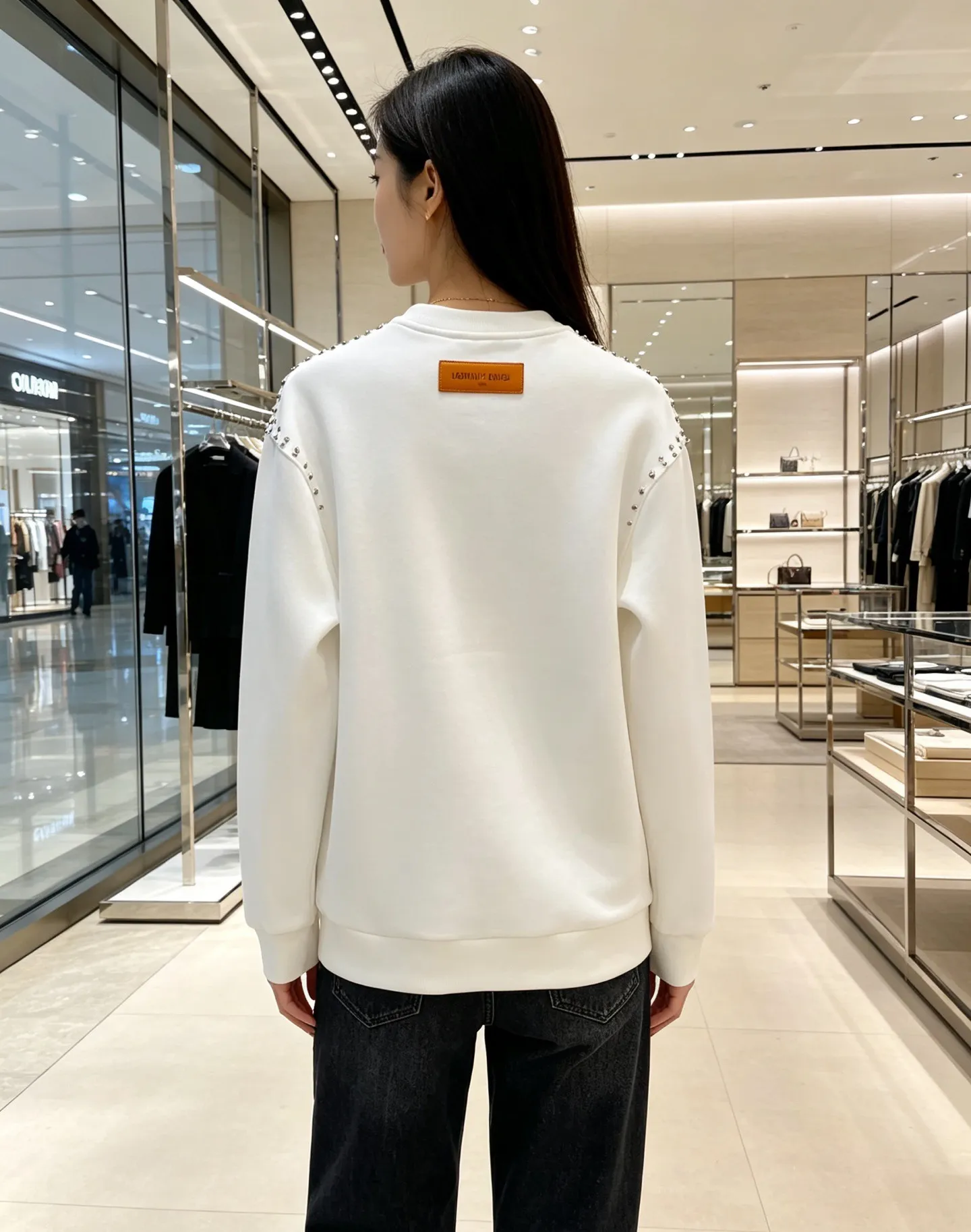 Louis Vuitton/Louis Vuitton Heavy Duty Rivet Crew Neck Sweatshirt